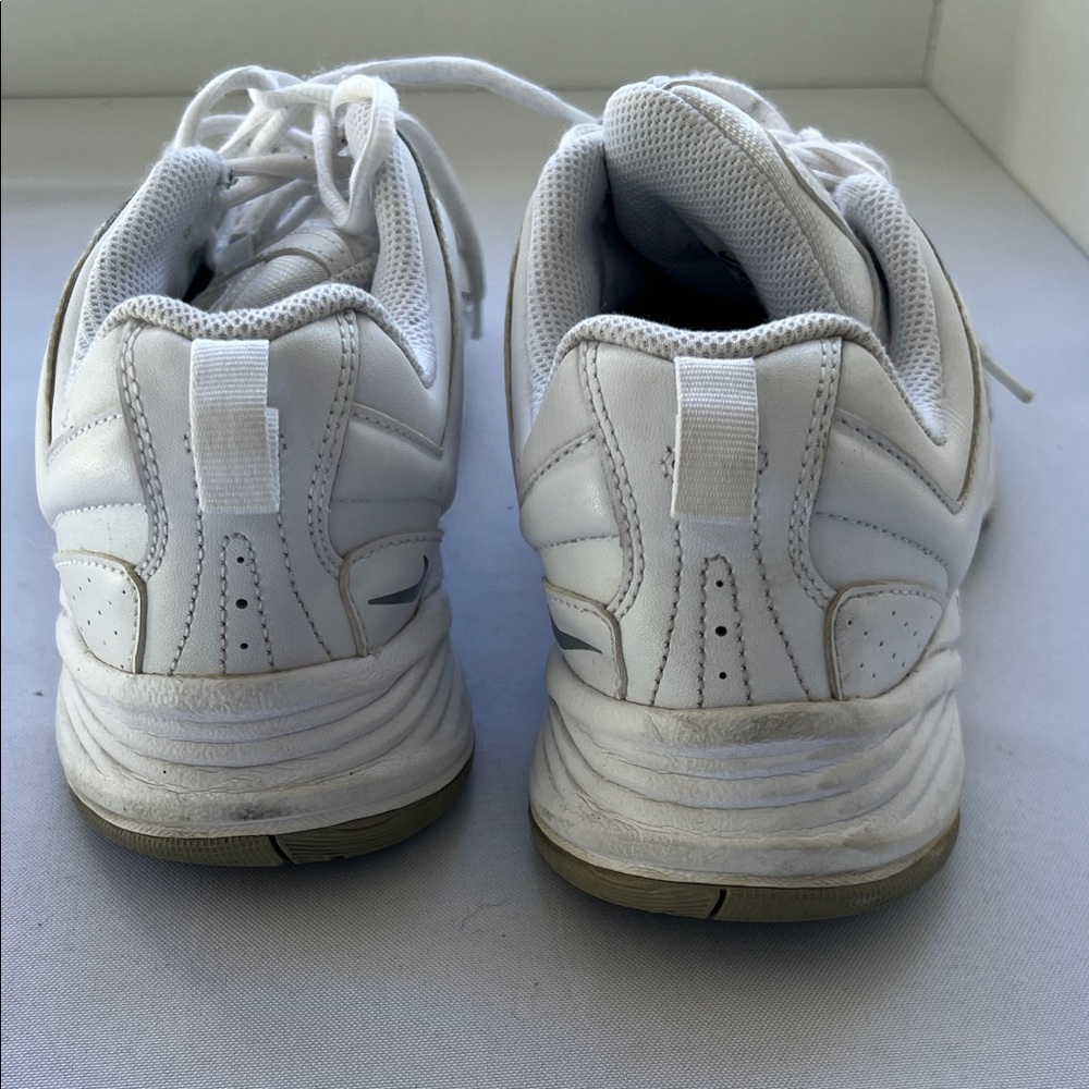 Nike Wmn T-Lite VIII Lea (W) White Grey Silver 396879 111 Size size 8.5 - Picture 4 of 11